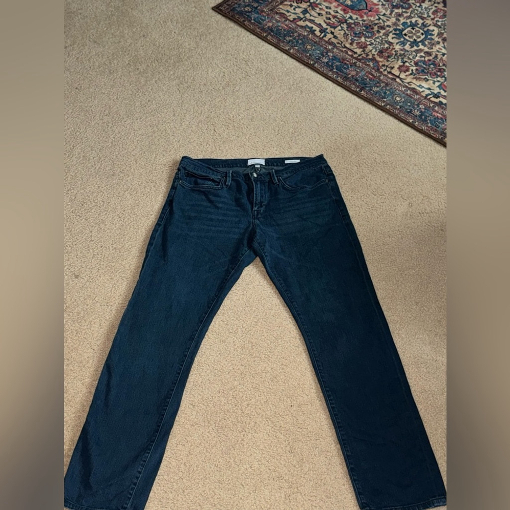 Frame Demin L'Homme Slim fit Dark Wash Men's Jeans Size 34 - Picture 7 of 9